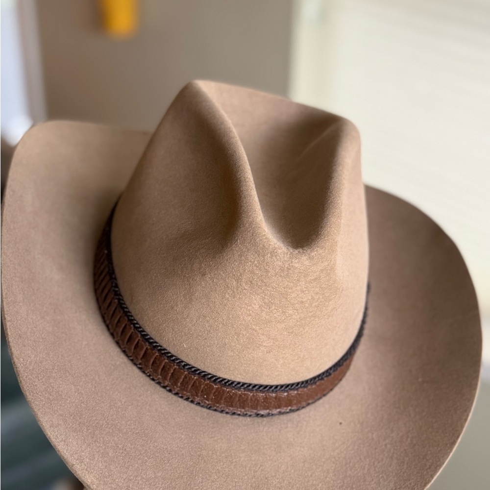 Stetson Tan Cowboy Hat with Brown Band